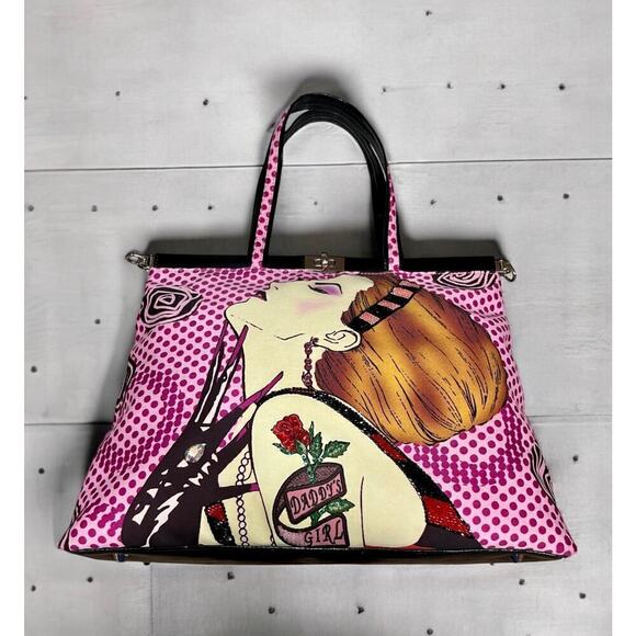 Y2K Isabella Fiore Daddy’s Girl Sequined Tote Bag - Picture 13 of 13